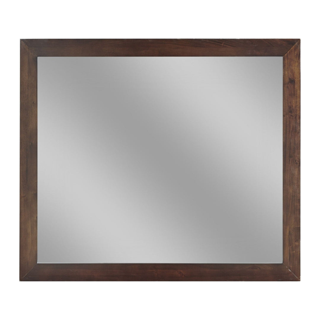 Riva Mirror by Modus in Chocolate Brown — on a white background
