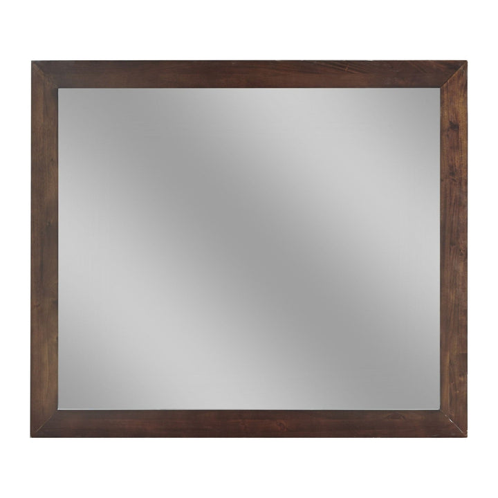 Riva Mirror by Modus in Chocolate Brown — on a white background