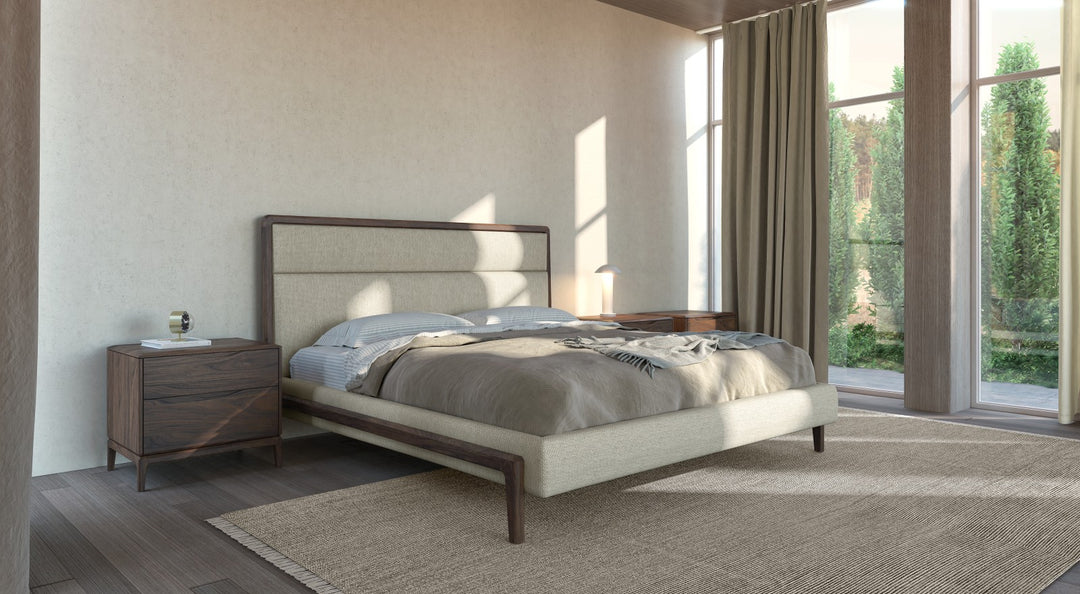 River Upholstered Bed Modern Beds Huppe