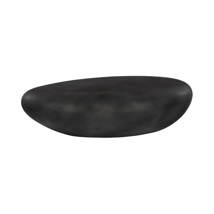 River Stone Coffee Table, Charcoal Stone, Extra Large by Phillips Collection — centered product view