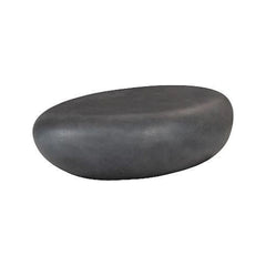 River Stone Coffee Table Small, Charcoal Stone Phillips Collection