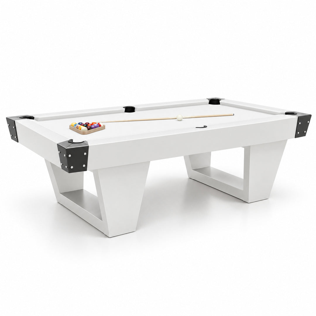 Rocco pool table - Crisp White 