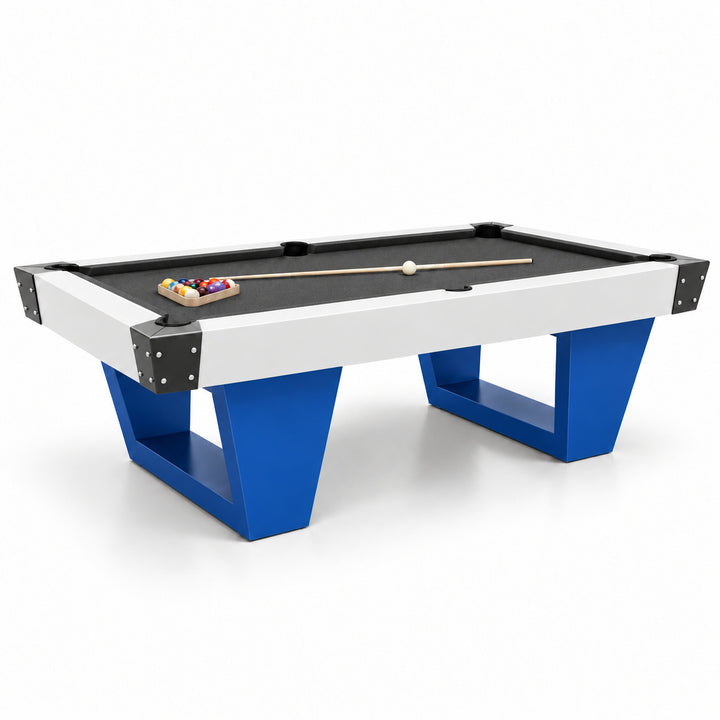 Rocco pool table - Cobalt &amp; White 