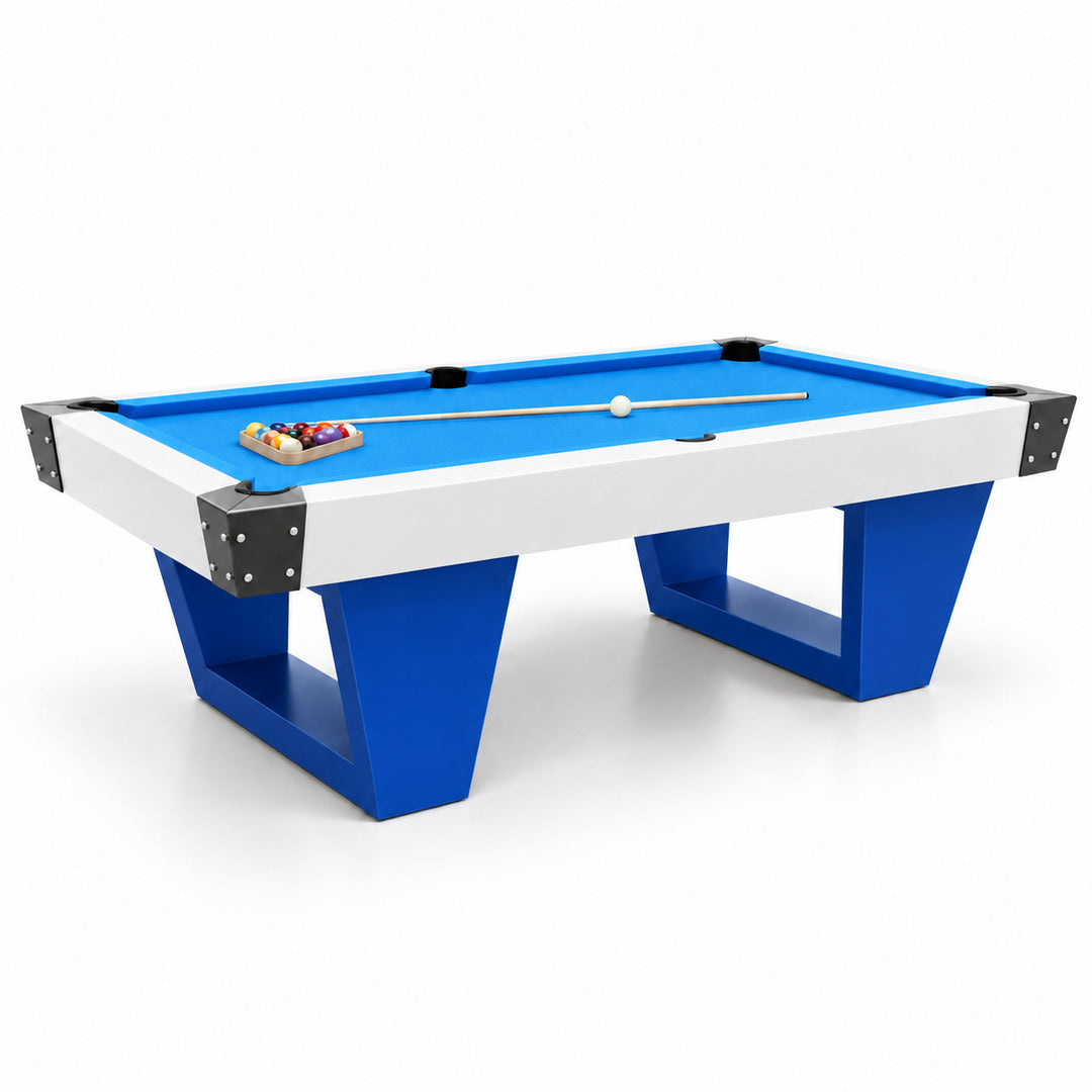 Rocco pool table - Arctic Blue 