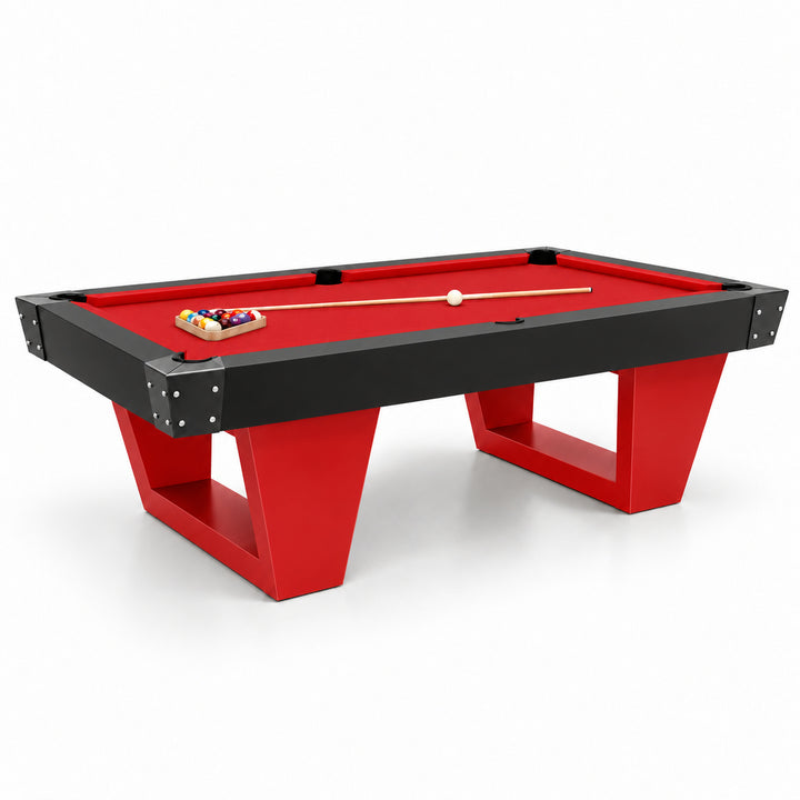 Rocco pool table - Racing Red &amp; Black 