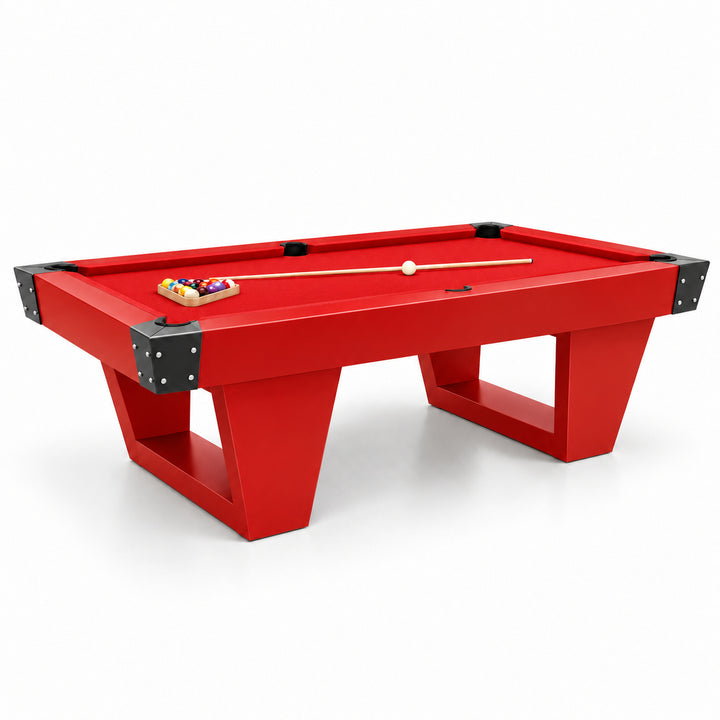 Rocco pool table - Solid Racing Red 