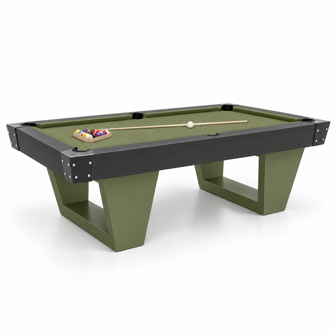 Rocco pool table - Olive &amp; Charcoal 