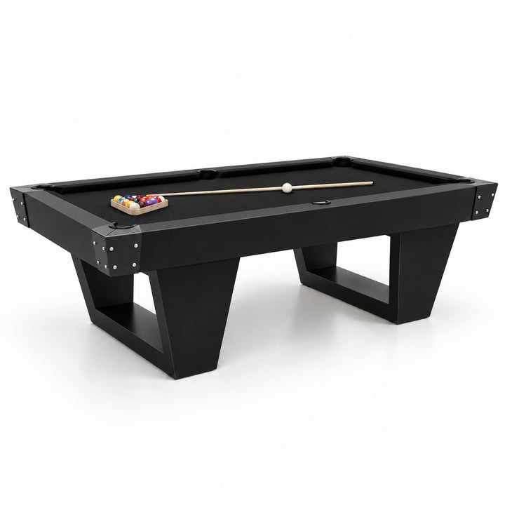 Rocco pool table - Solid Black 