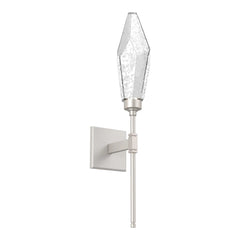 Rock Crystal Belvedere Sconce by Hammerton Studio in Beige Silver