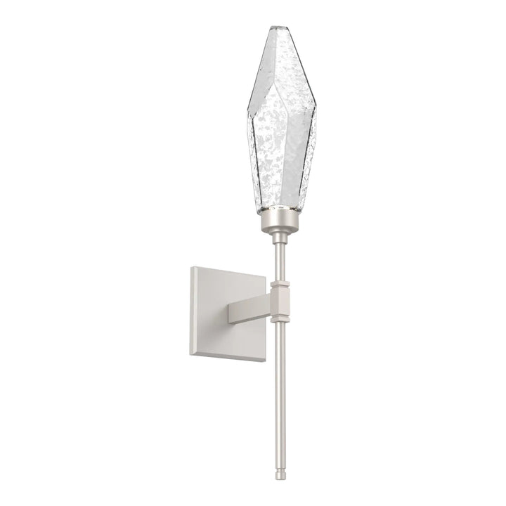 Rock Crystal Belvedere Sconce by Hammerton Studio in Beige Silver