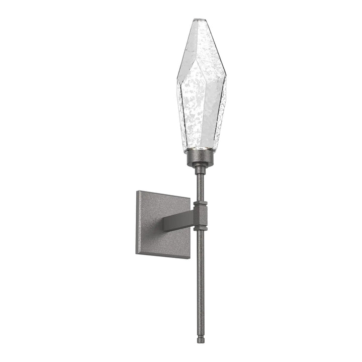 Rock Crystal Belvedere Sconce by Hammerton Studio in Graphite
