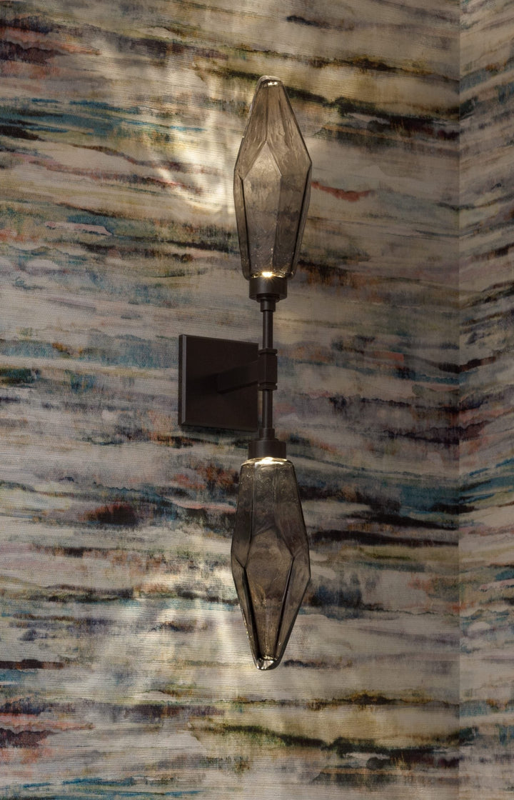Rock Crystal Double Sconce by Hammerton Studio in a styled interior