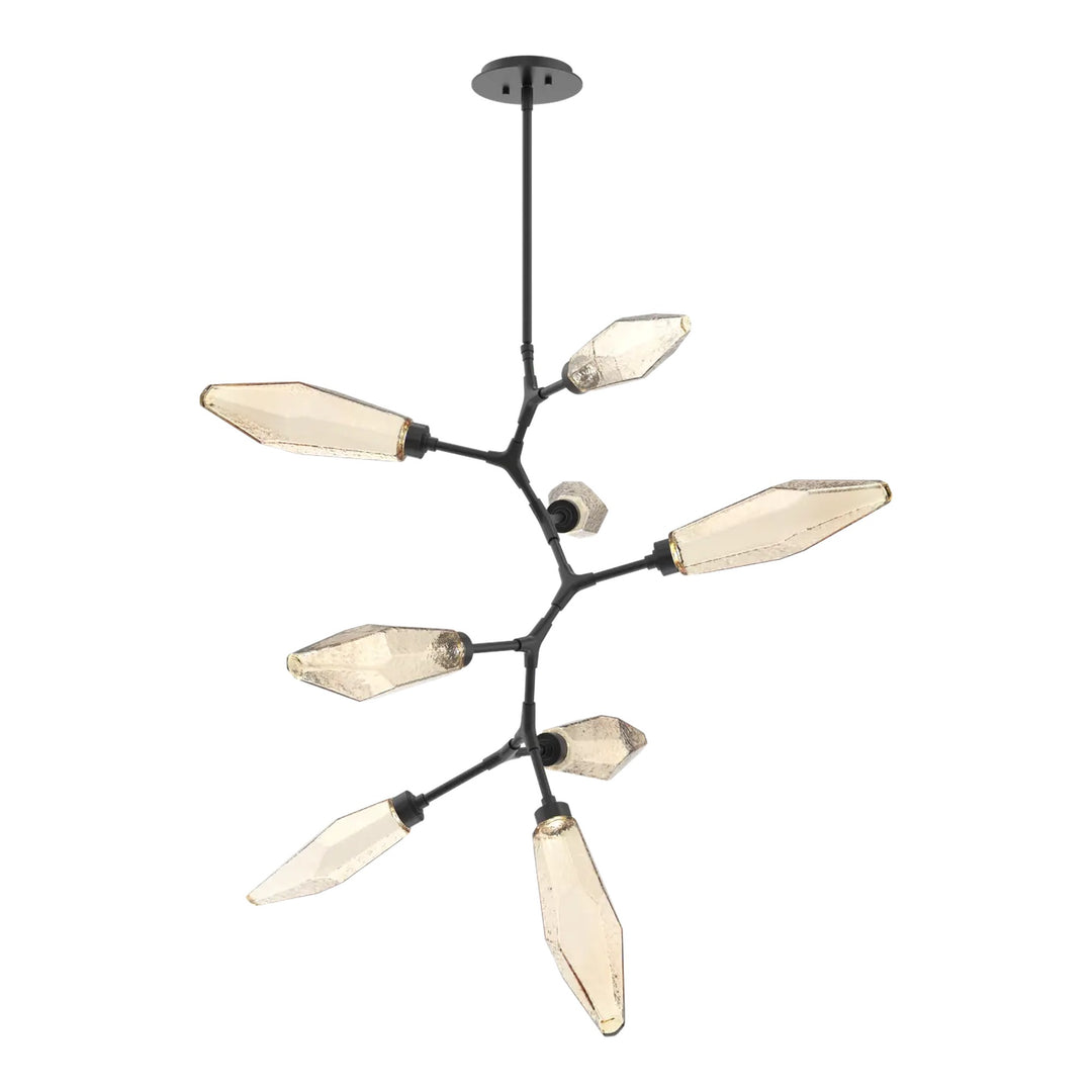 Rock Crystal Modern Vine Chandelier by Hammerton Studio, 8 Lights