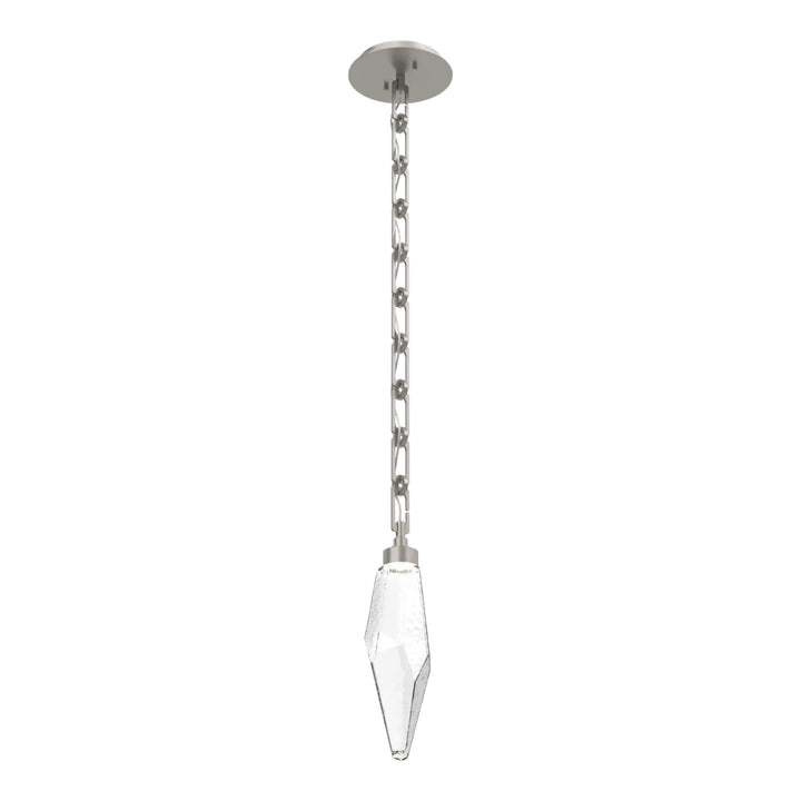 Rock Crystal Pendant by Hammerton Studio in Beige Silver on chain