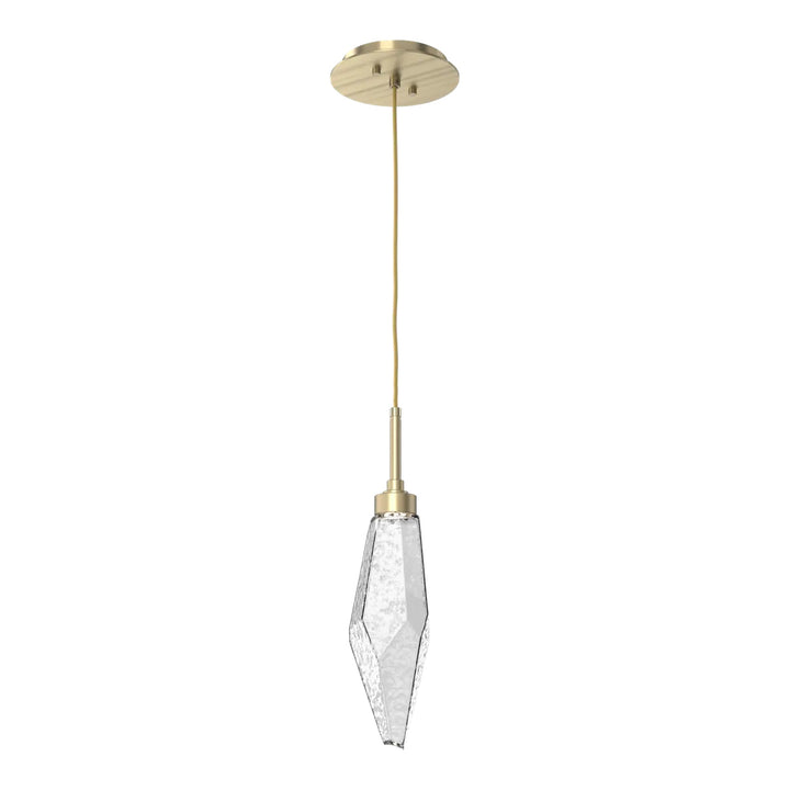 Rock Crystal Pendant by Hammerton Studio in Heritage Brass