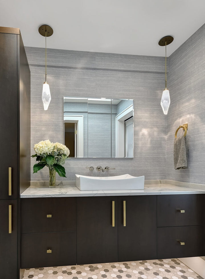 Rock Crystal Pendant by Hammerton Studio in a styled interior