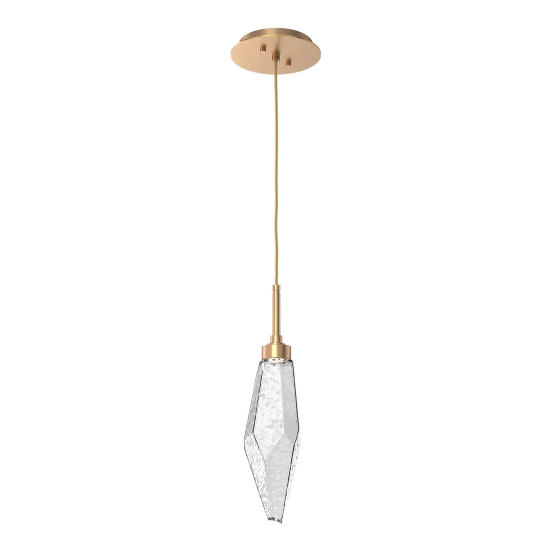 Rock Crystal Pendant by Hammerton Studio in Novel Brass