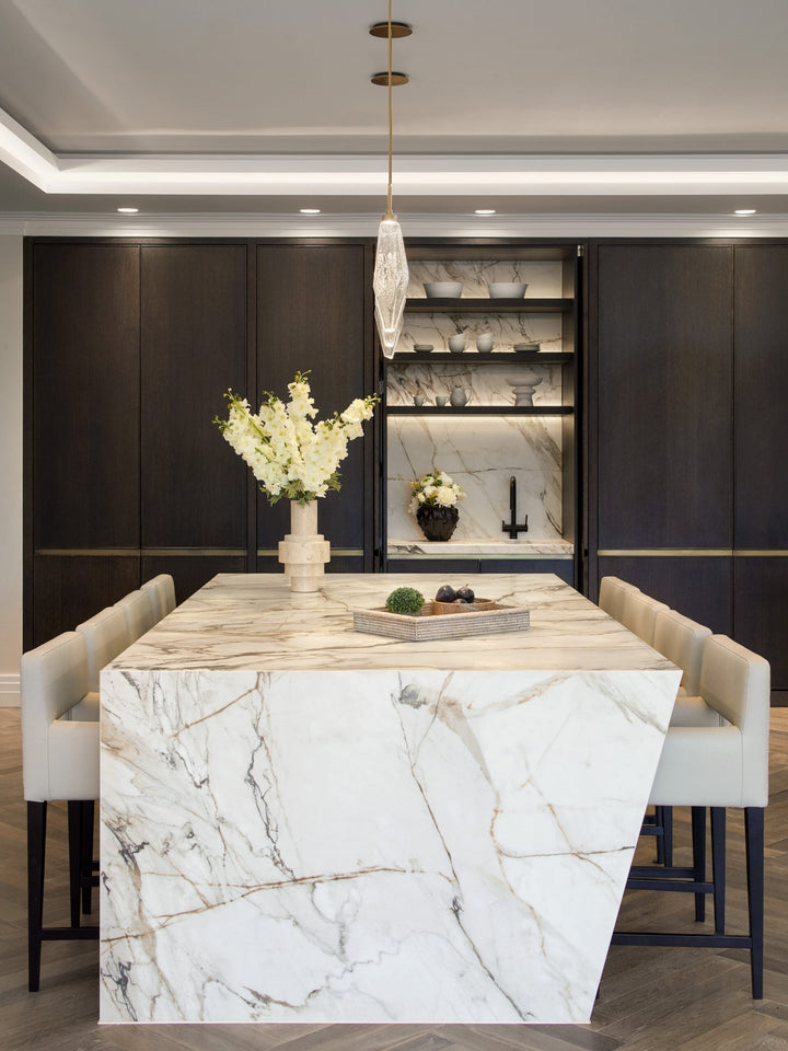 Rock Crystal Pendant – Quick Ship by Hammerton Studio in a styled interior