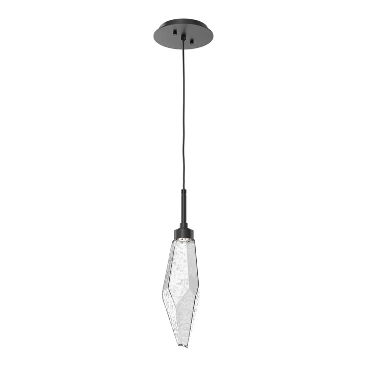 Rock Crystal Pendant – Quick Ship by Hammerton Studio in Matte Black