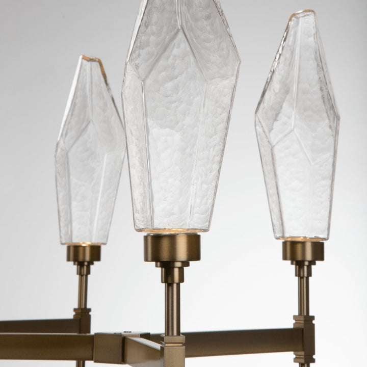 Rock Crystal Round Belvedere Chandelier by Hammerton Studio in a styled interior