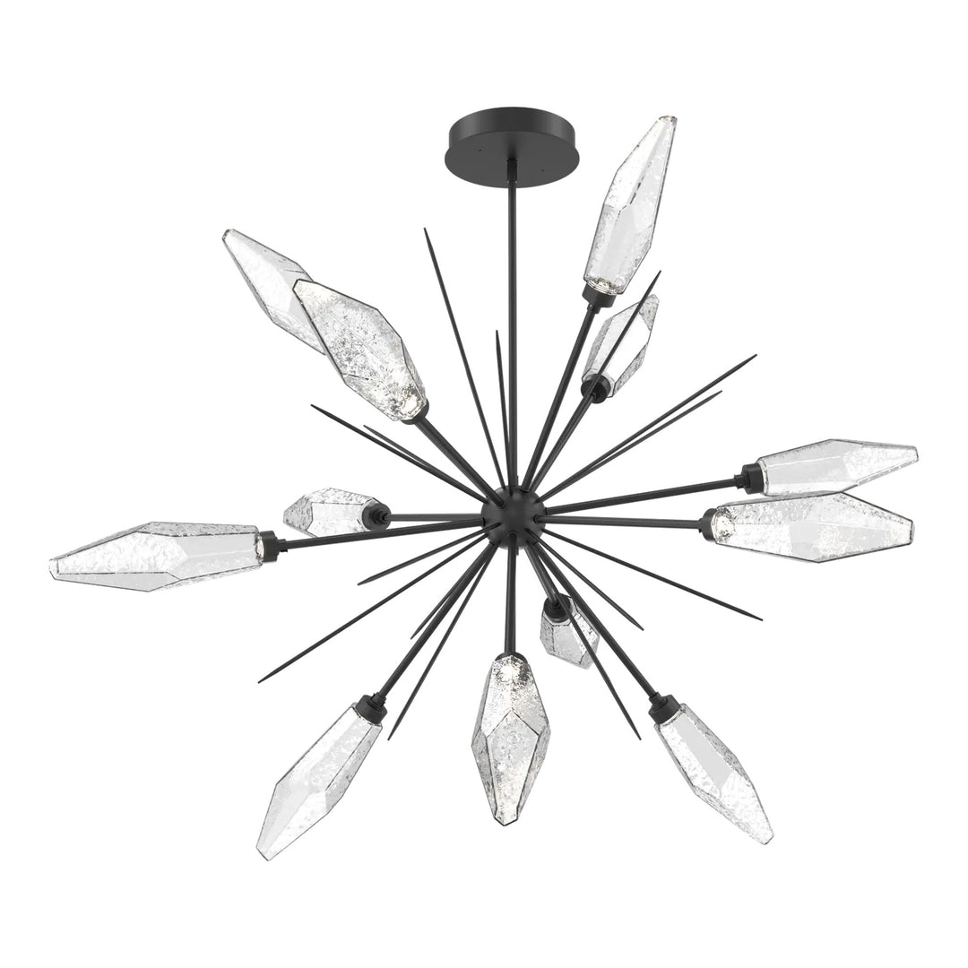 Rock Crystal Starburst Chandelier by Hammerton Studio, Large