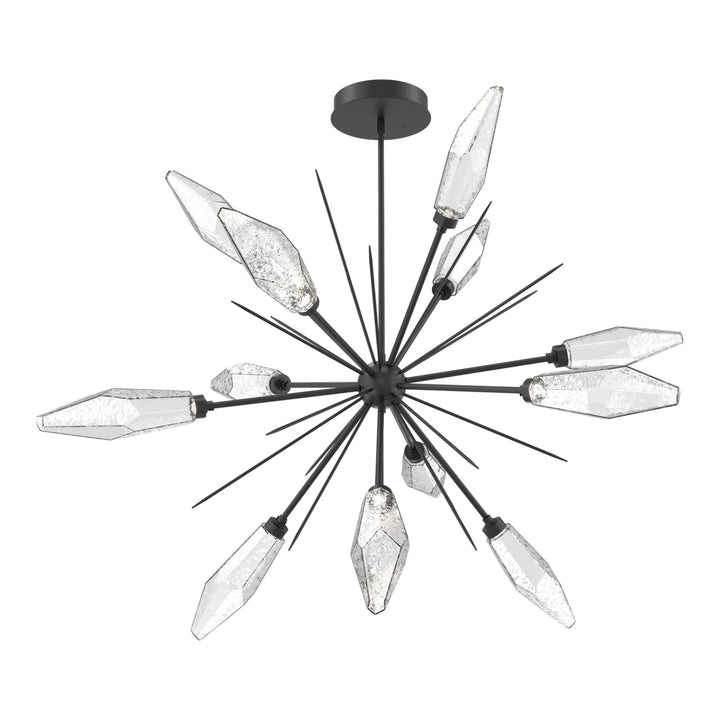 Rock Crystal Starburst Chandelier by Hammerton Studio, Large