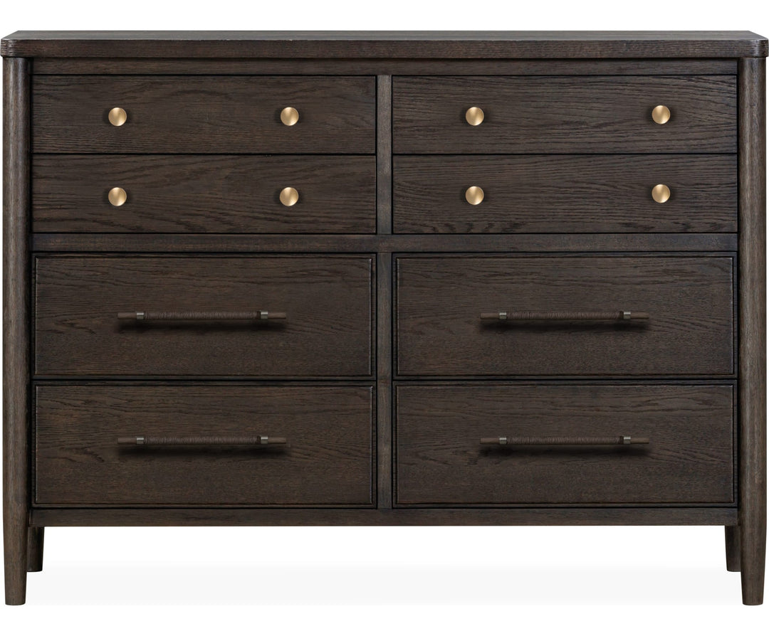 Rockport Eight Drawer Dresser in Yin — on a white background