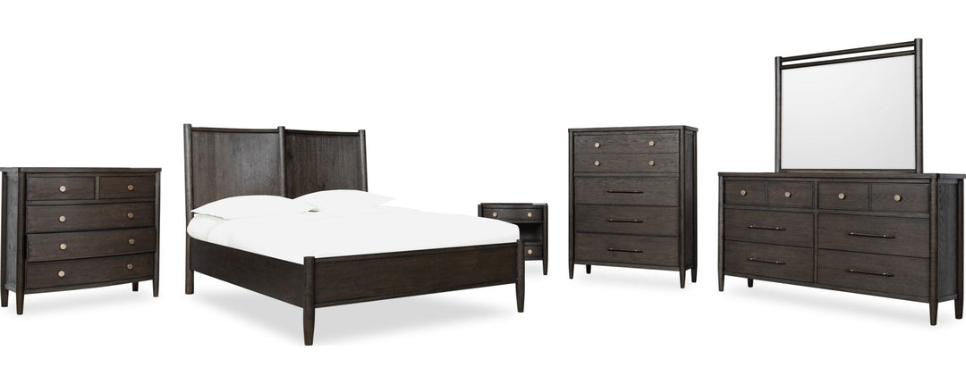 Rockport Eight Drawer Dresser in Yin — shown with the matching bedroom group (sold separately)