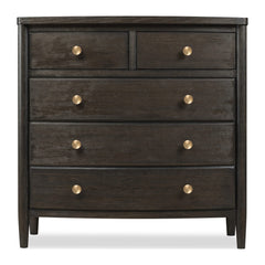 Rockport Five Drawer Small Chest by Modus in Yin — on a white background