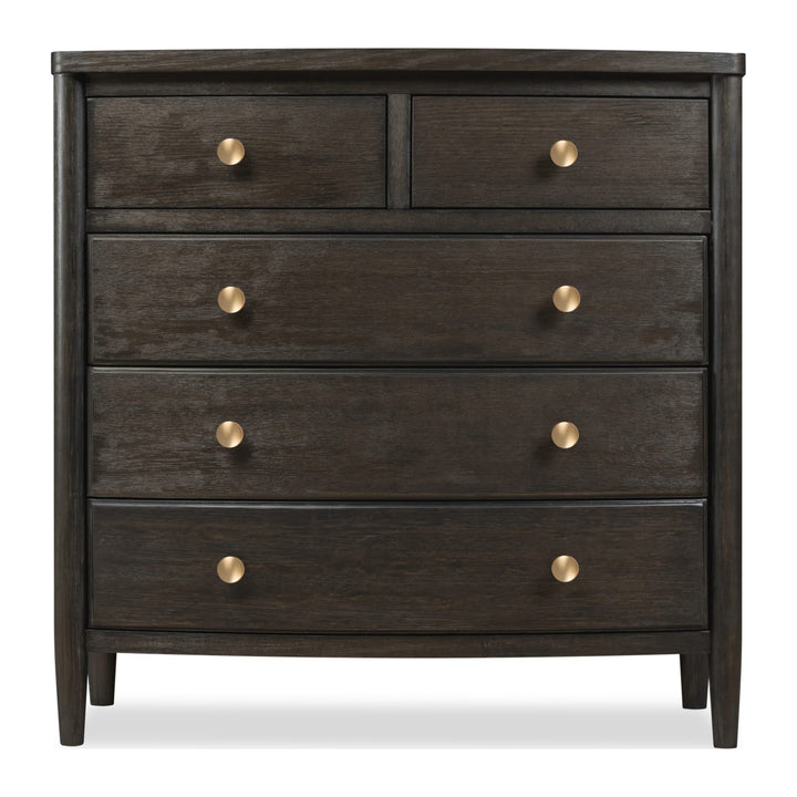 Rockport Five Drawer Small Chest by Modus in Yin — on a white background