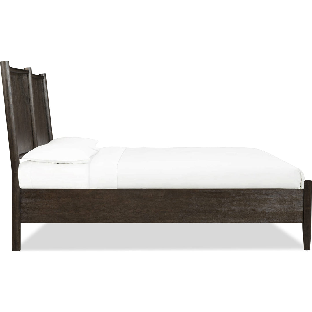 Rockport Wood Platform Bed in Yin — white background, side profile