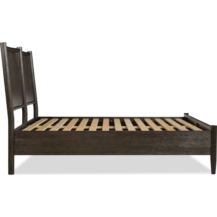 Rockport Wood Platform Bed in Yin — side view without mattress