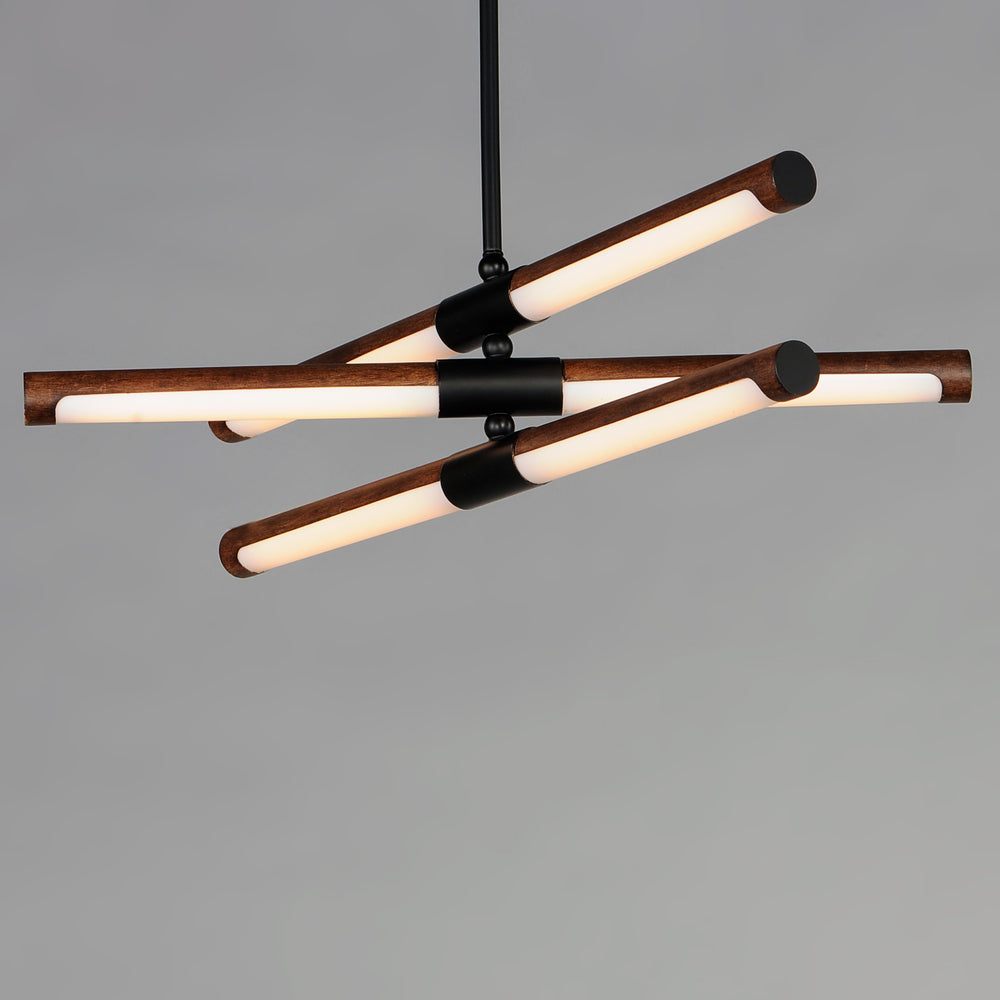 Rollo 6-Light LED Pendant by ET2 Lighting, styled view 1