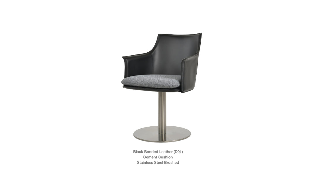 Briancon Round Swivel Armchair Soho Concept