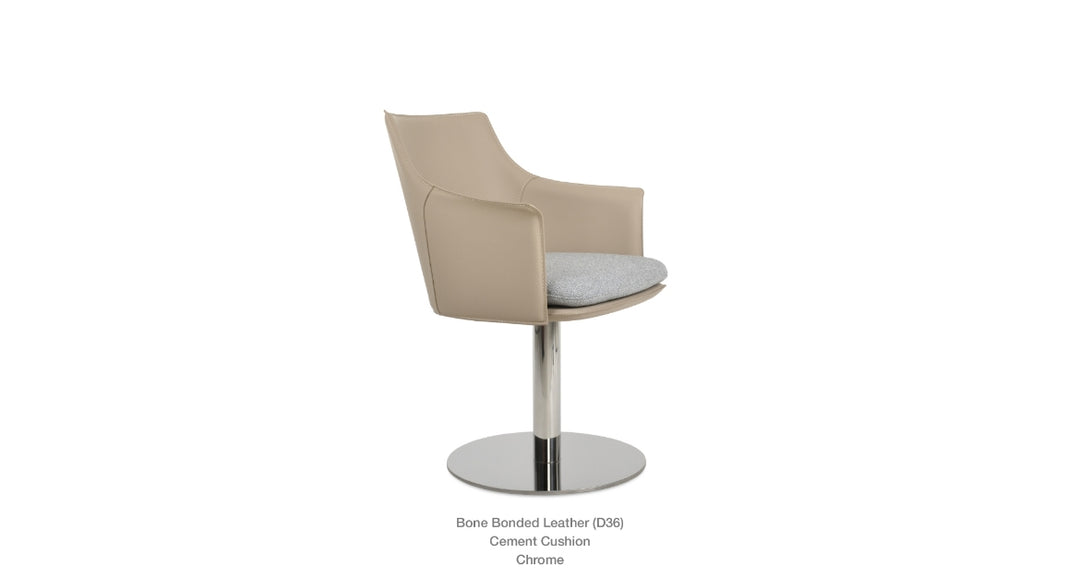 Briancon Round Swivel Armchair Soho Concept