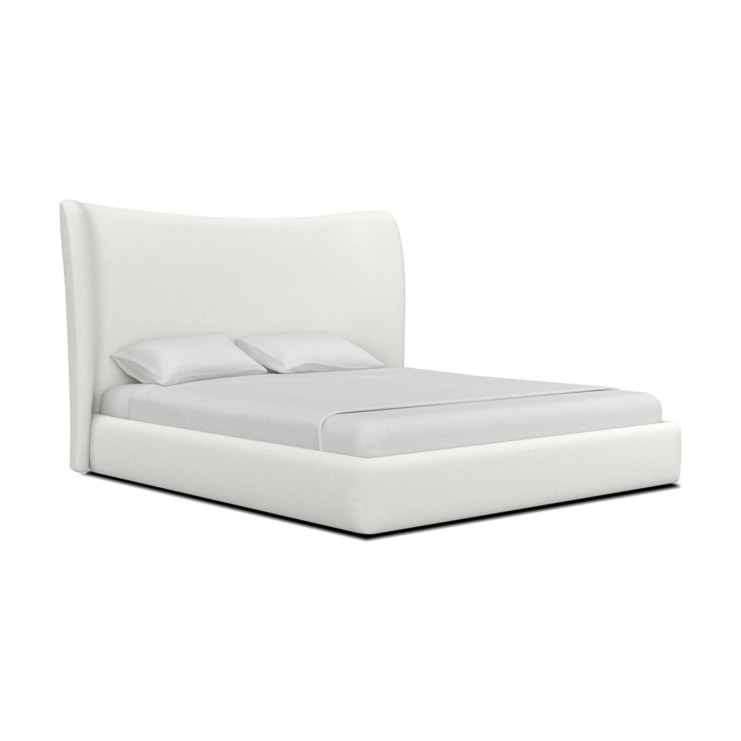 Rowe Upholstered Storage Bed in White Mobital