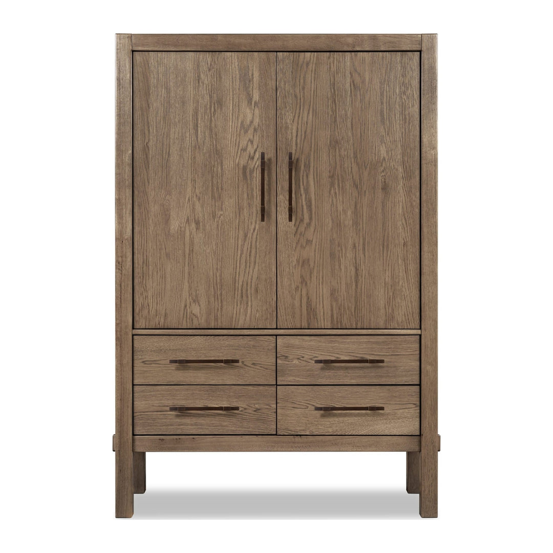 Roycroft Accent Chest by Modus in Harvest Wood — on a white background