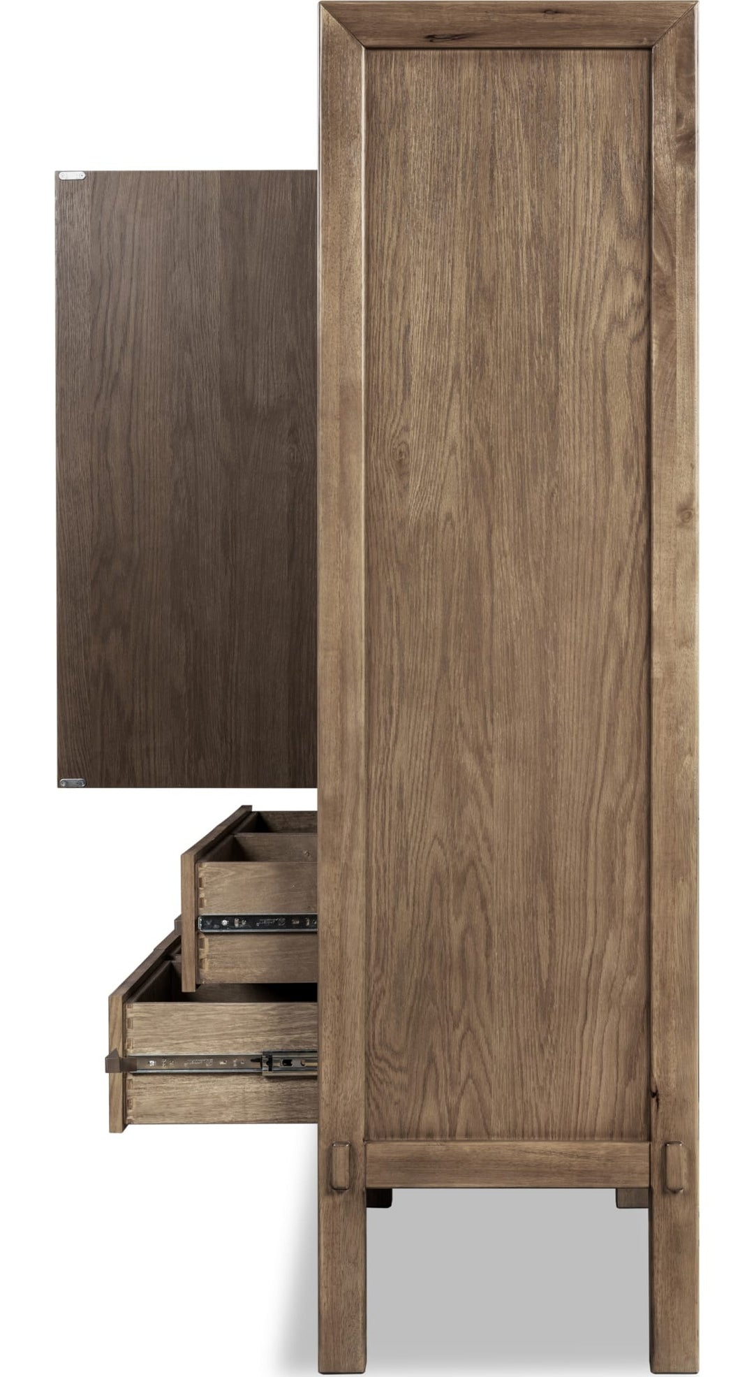 Roycroft Accent Chest in Harvest Wood — side view