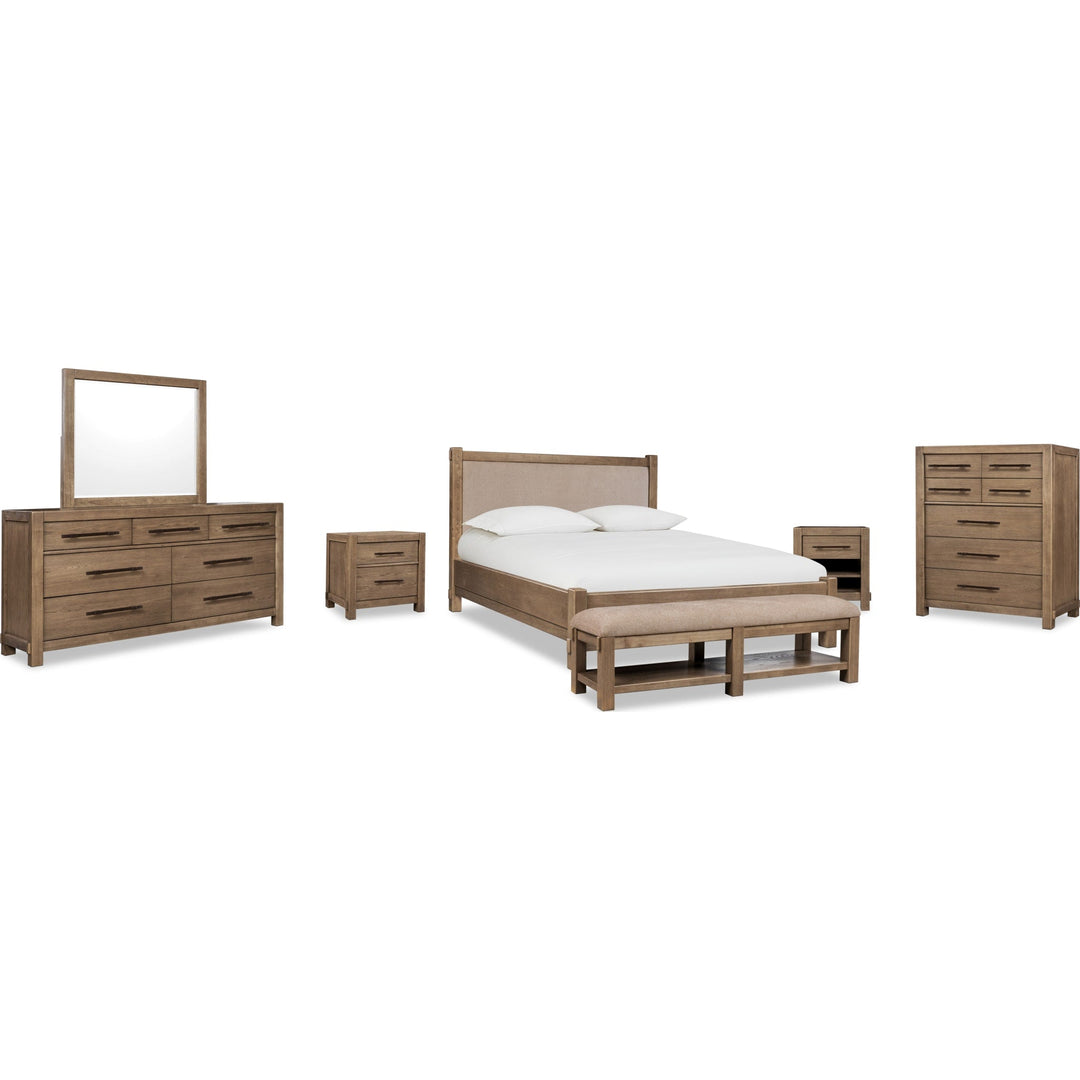 Roycroft Bed — shown with the Roycroft bedroom group — white background