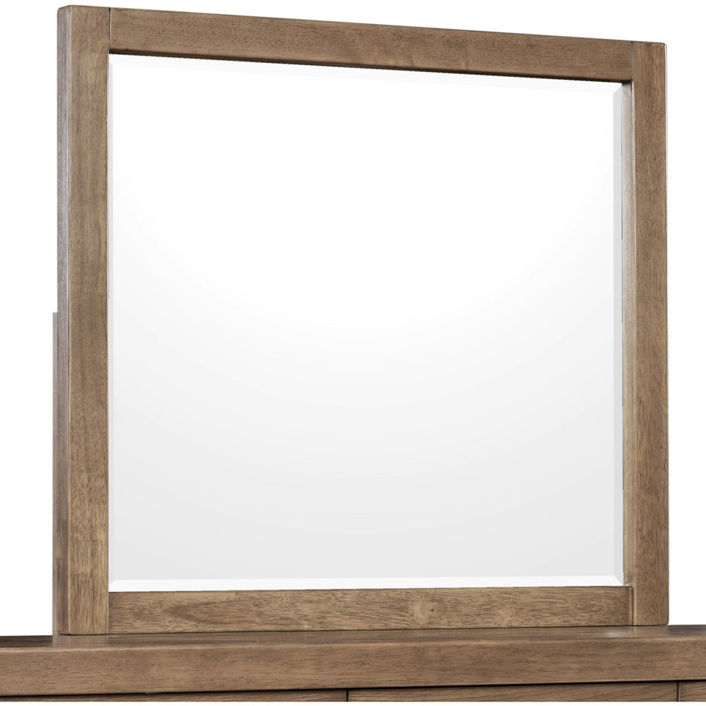 Roycroft Dresser Mirror in Harvest Wood — on a white background