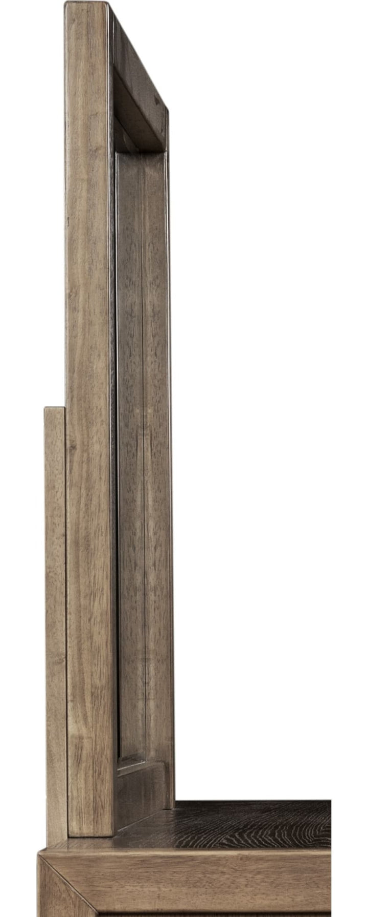 Roycroft Dresser Mirror in Harvest Wood — side view
