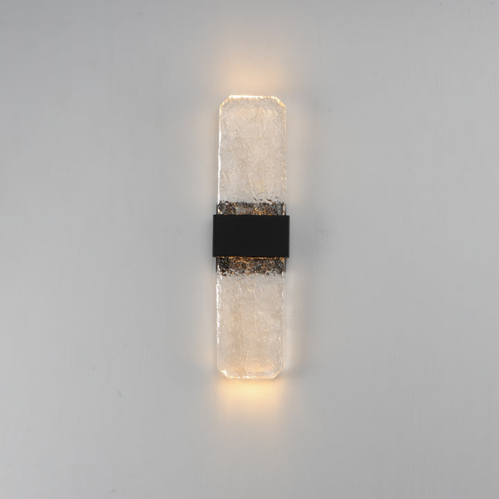Rune LED Outdoor Wall Sconce - Large by ET2 Lighting, styled view 2