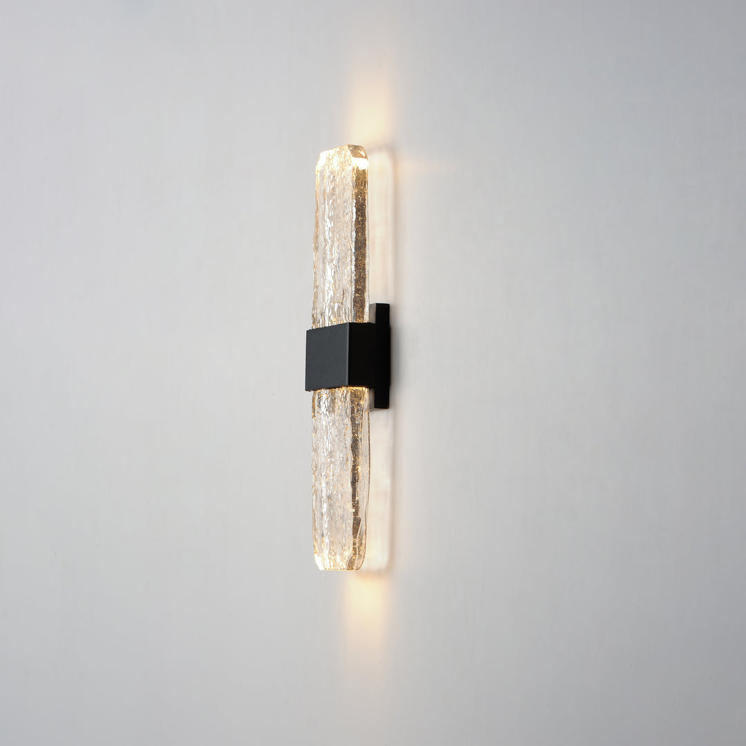 Rune LED Outdoor Wall Sconce - Large by ET2 Lighting, styled view 5
