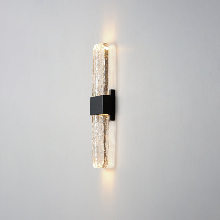 Rune LED Outdoor Wall Sconce - Large by ET2 Lighting, styled view 5