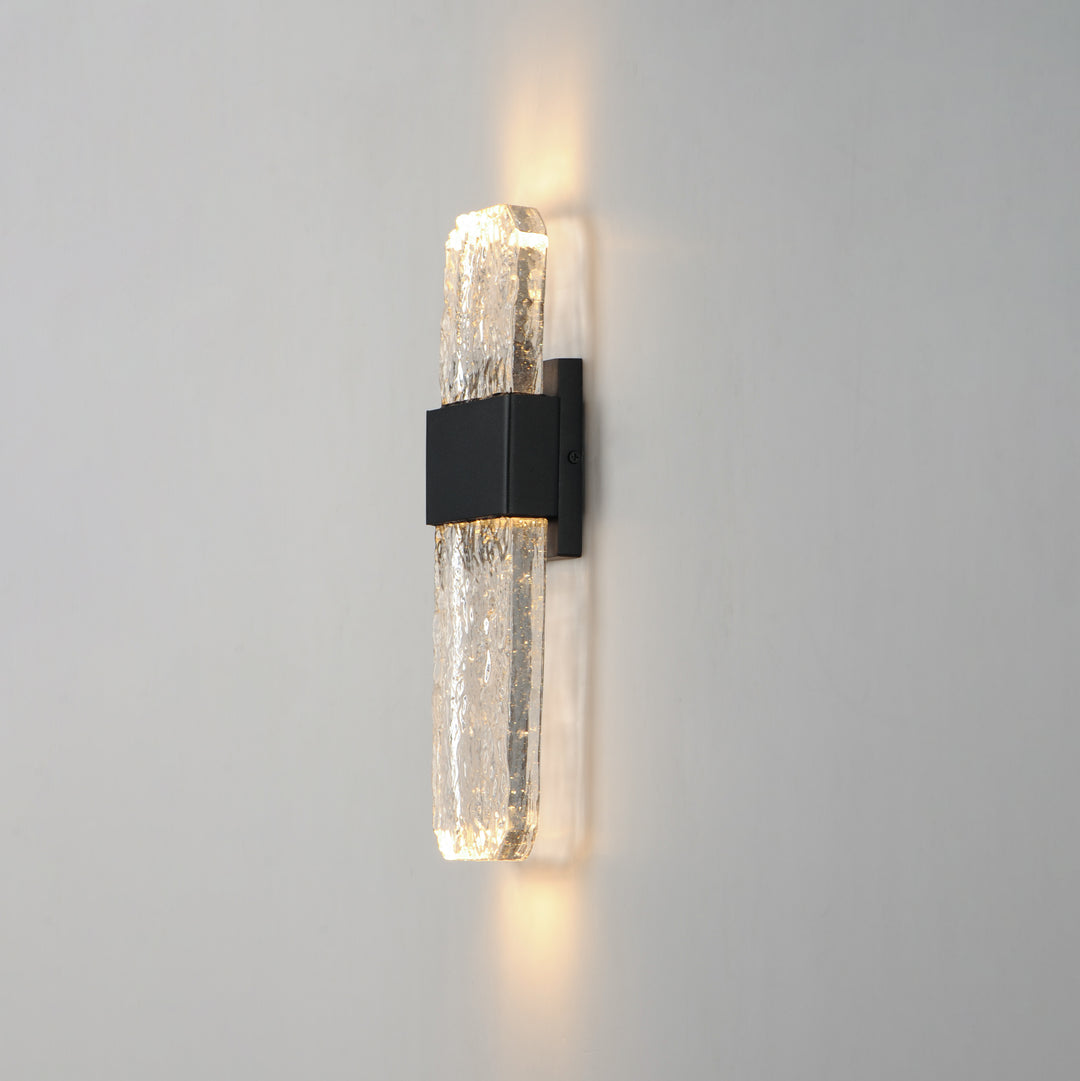 Rune LED Outdoor Wall Sconce - Large by ET2 Lighting, styled view 6