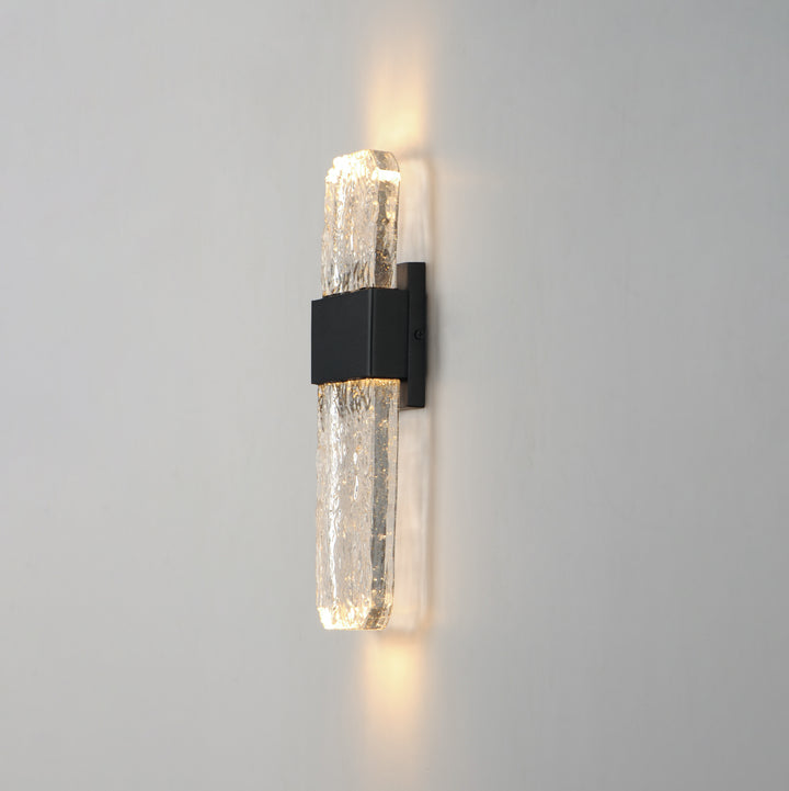 Rune LED Outdoor Wall Sconce - Large by ET2 Lighting, styled view 6