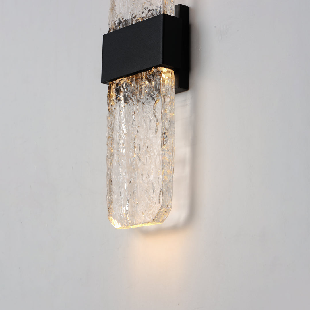 Rune LED Outdoor Wall Sconce - Large by ET2 Lighting, styled view 7