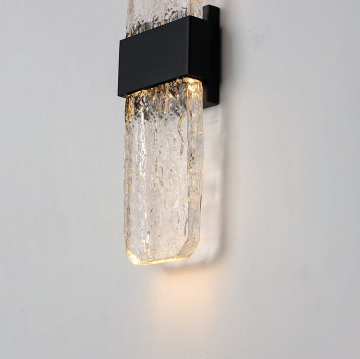 Rune LED Outdoor Wall Sconce - Large by ET2 Lighting, styled view 7