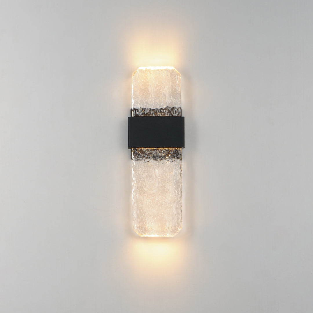 Rune LED Outdoor Wall Sconce - Medium by ET2 Lighting, styled view 2
