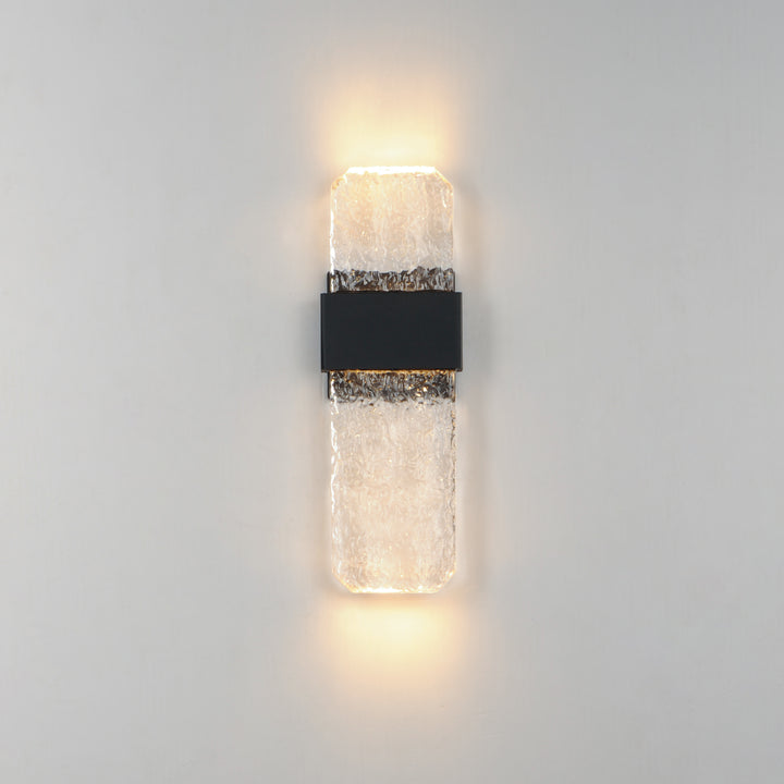 Rune LED Outdoor Wall Sconce - Medium by ET2 Lighting, styled view 2